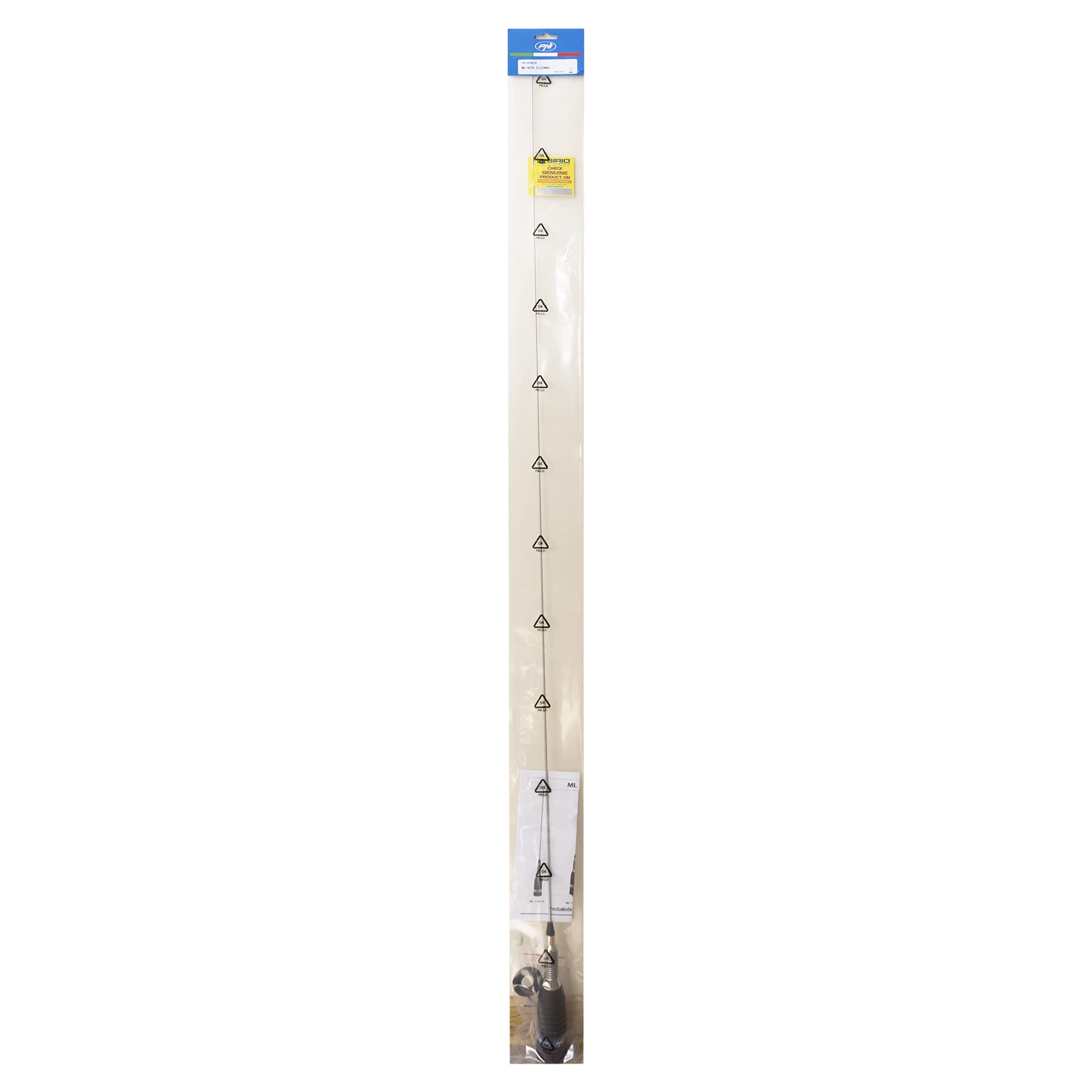 Antenne Sirio CB ML145 avec Filetage PL, Longueur 145 cm, 27-28,5 MHz, 900W, sans câble