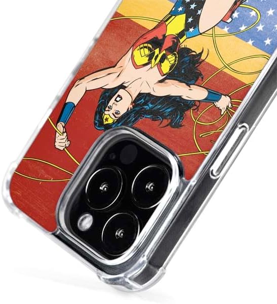 Skinit Phone Case Compatible with MagSafe iPhone 15 Pro Max - Officially Licensed DC Comics Wonder Woman Ready to Fight Design