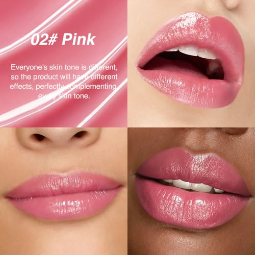 Image of evpct 2Pcs Brown&Pink Honey Lipstick Moisturizing Lip Balm for Older Women