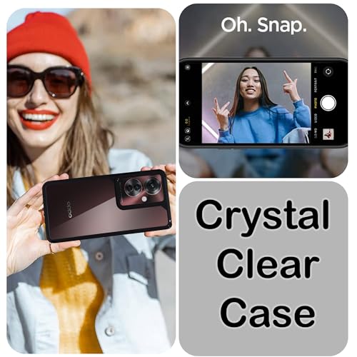 Image of A rtistque Hard Clear Back Cover Case for Oppo F25 Pro 5G | Shockproof TPU | Acrylic Armor Case for Oppo F25 Pro 5G | Stylish Protective Design - Transparent