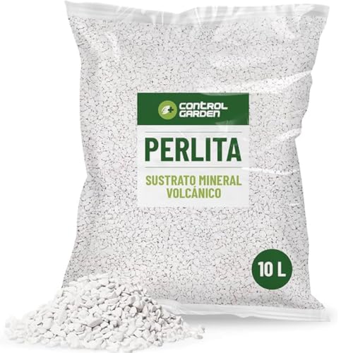 Control Garden Perlita 10L | Tierra para Plantas y Cultivos Interior y Exterior | Sustrato Natural para Semillas | Fabricado en España