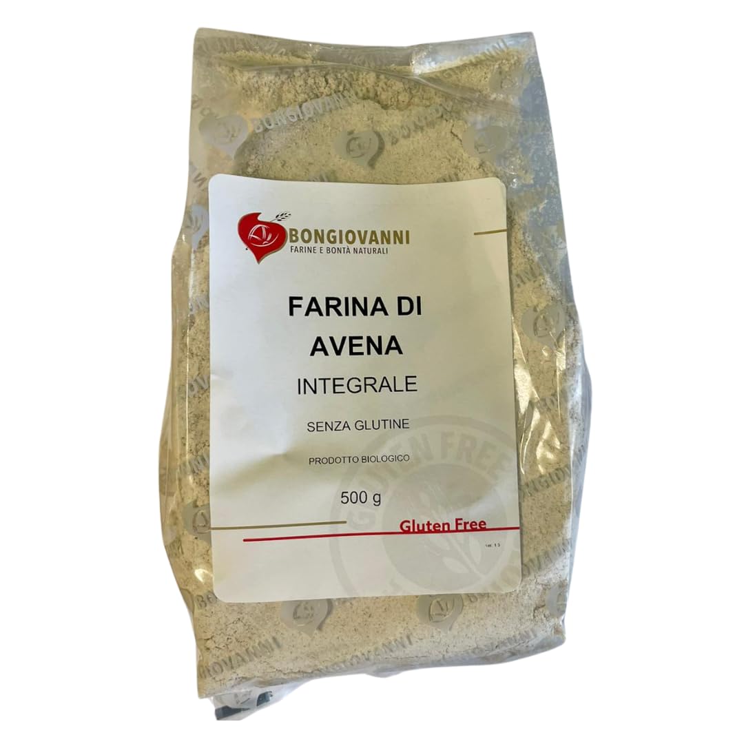 Bongiovanni farine e bonta' naturali farina di avena integrale 500 g bio senza glutine