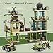 City Military Base Building Block, Compatible with Lego Military Base, Army Toy with War Helicopter, Marine Artillery Vehicle, Police Car, Gift for Kid 6 7 8 9 10 11 12 13 14 Years Old (811 Pieces)