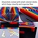 Multicolored Expanding Files Folder (24 Pockets) - CrazyLynX Portable A4 Expandable Accordion File Organizer, High Capacity Plastic File Wallets Stand Bag