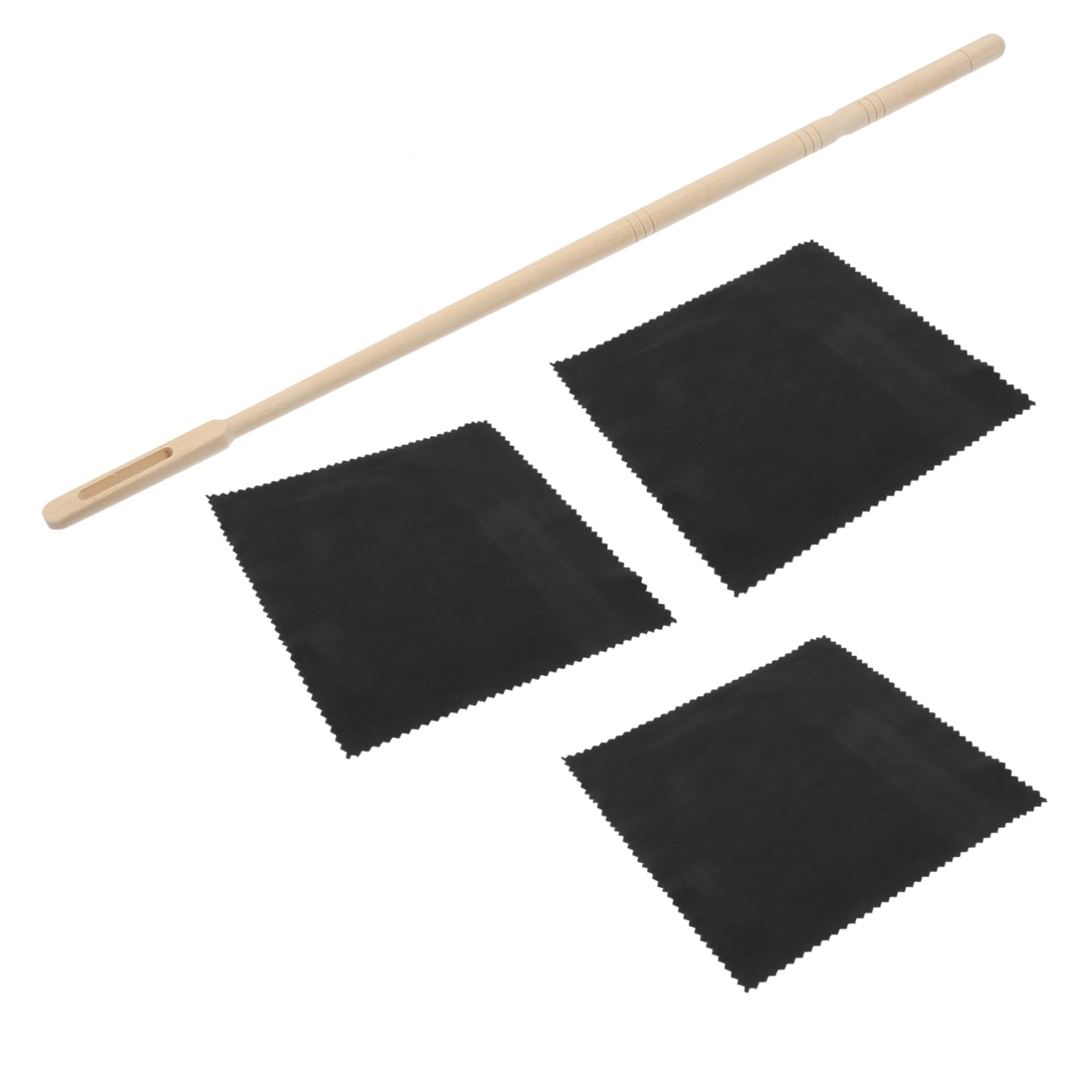 Kisangel 1 Set Flute Kit Portable Flute Rod Cloth for Easy Maintenance of Wind Instruments Dust Removal Durable Supplies