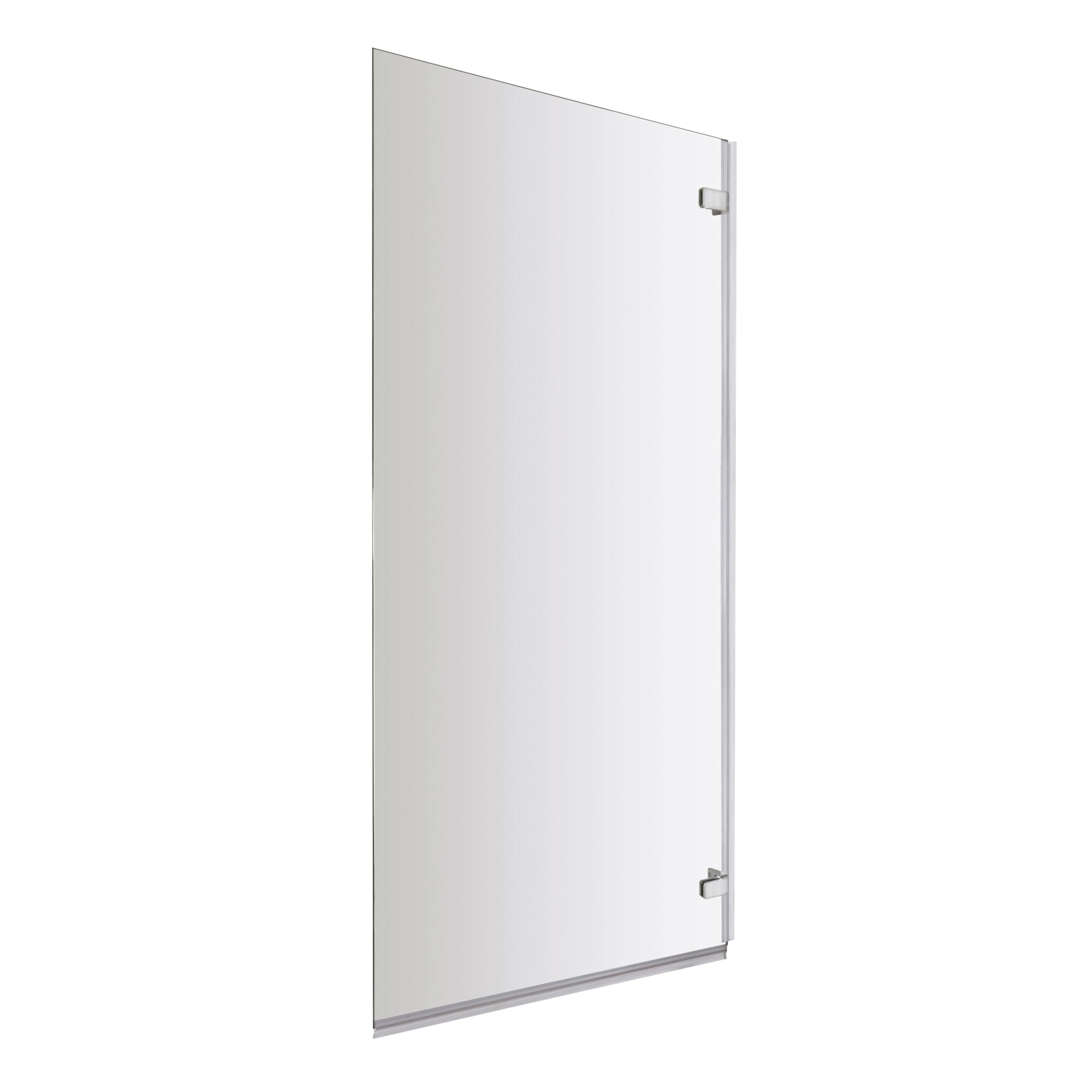 Chrome 5Mm Toughened Safety Glass Hinged Shower Bath Screen 5056211824138