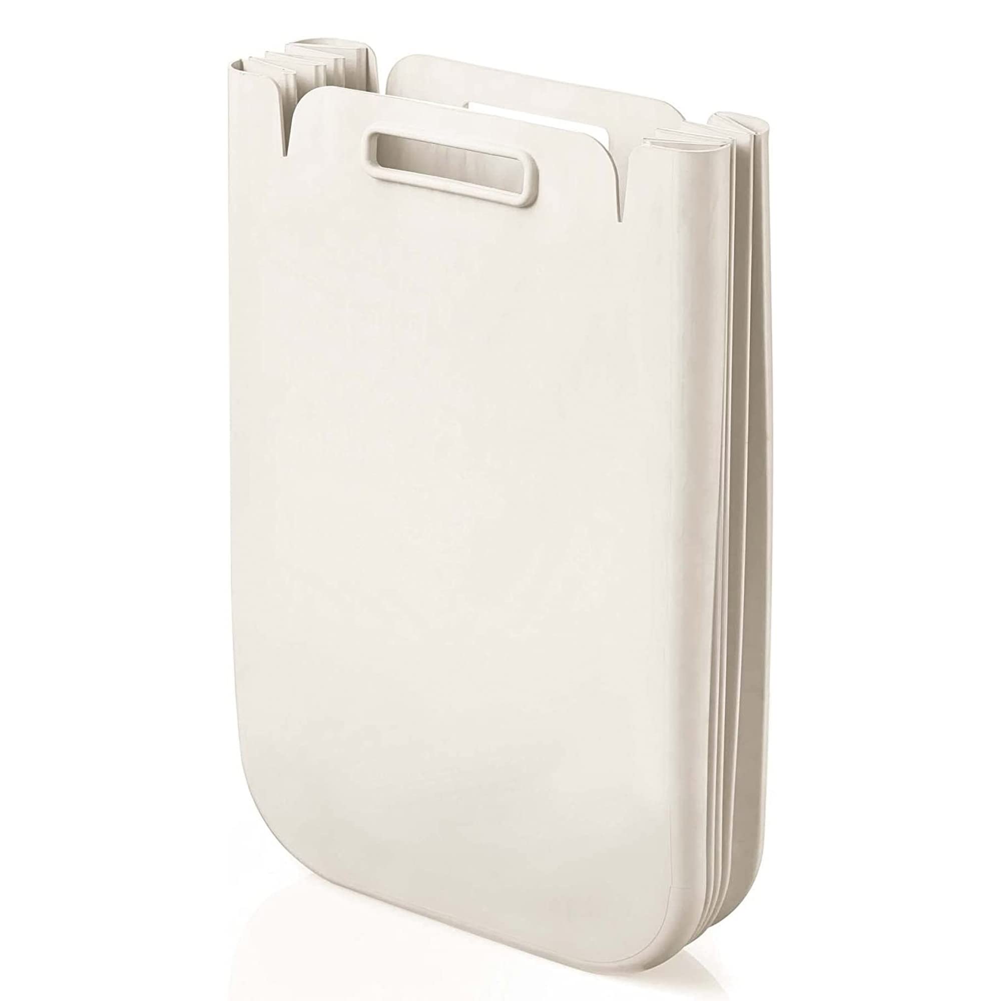 Set di 4 contenitori multiuso pieghevole da 25 litri c/uno (100 l totali), in plastica riciclata, 45 x 30 cm, colore