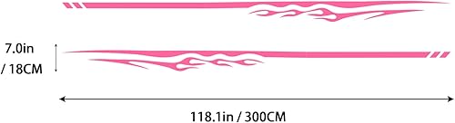 Miniatura 5 de Calcomanías gráficas de rayas laterales para automóvil, deportes y carreras, BI018, vinilo universal, calcomanías de rayas modificadas, decoración
