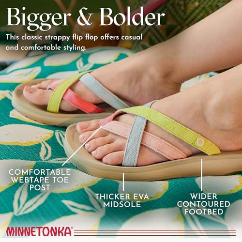 Minnetonka Hanna 2.0 - Summer Sandals for Women with a Classic Flip-Flop Design, Contoured Footbed, and Comfortable Straps4