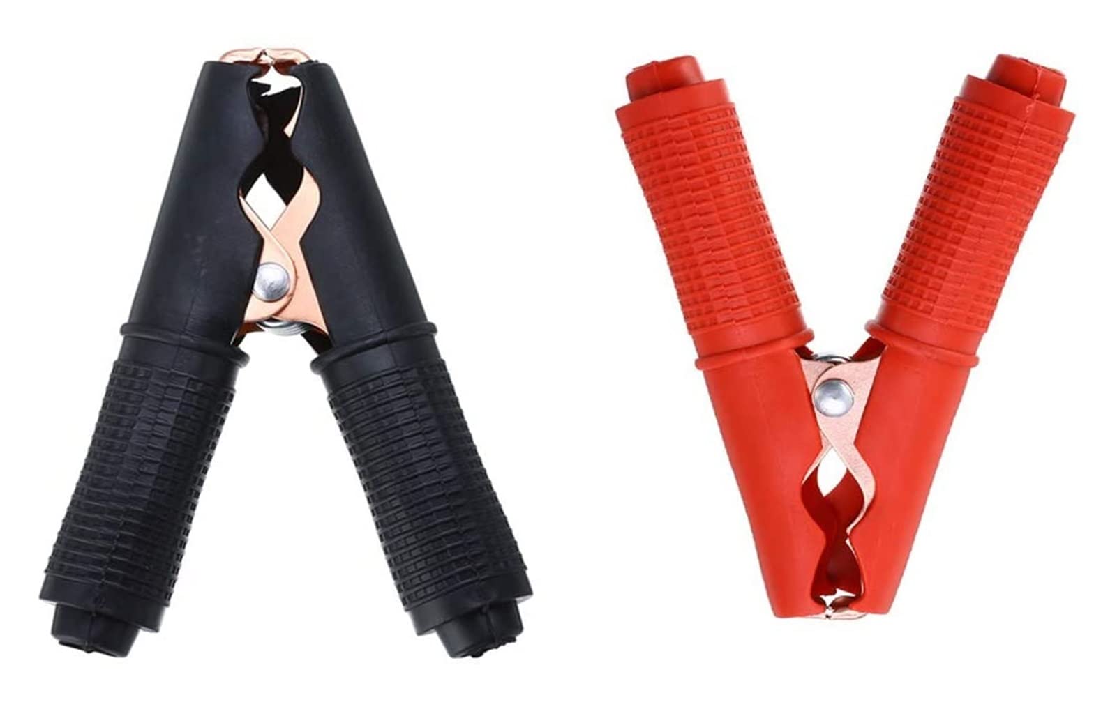 4 Uds., Pinza de cocodrilo 100A, batería de Prueba, Clip de Corriente, Pinzas de cocodrilo chapadas en Cobre, Rojo y Negro