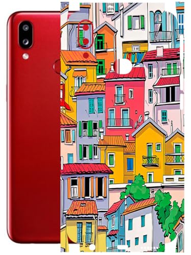Image of AtOdds - Full Body Back Screen Guard Protector Film - Lamination Wrap Skin Sticker Compatible with Samsung Galaxy A10s | Scratchproof Matte Finish (Concrete Jungle)