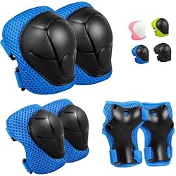 Besttravel Kids/Youth Knee Pad Elbow Pads Guards Protective Gear Set, Toddler Knee and Elbow Pads with Wrist Guards 3 in 1 for Skating Cycling Bike Rollerblading Scooter