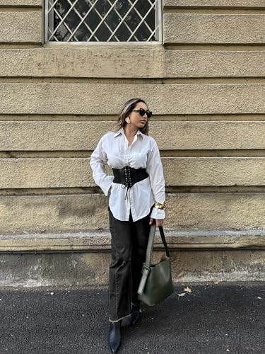 Genleck Barrel Jeans Women Wide Leg - Vintage Baggy Ripped Jeans Y2k Boyfriend Ankle Denim Pants3