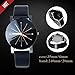 Produktbild Promotions - Man Watch, Casual Sports Quartz Watch - Leather Band Strap Watch - Fashion Analog Wrist Watch (Schwarz)