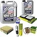 Produktbild Filter Set Inspektionspaket 6 Liter Liqui Moly Motoröl MoS2 Leichtlauf 10W-40 MANN-FILTER Innenraumfilter Kraftstofffilter Luftfilter Ölfilter