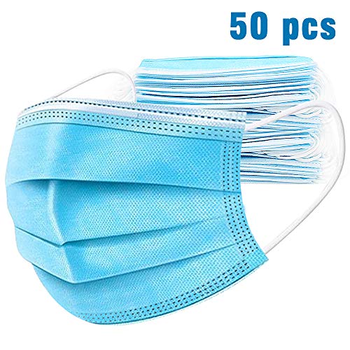 Cheers Filter Masks - 50 Count 3-Ply Disposable Face Mask (50 Pack)
