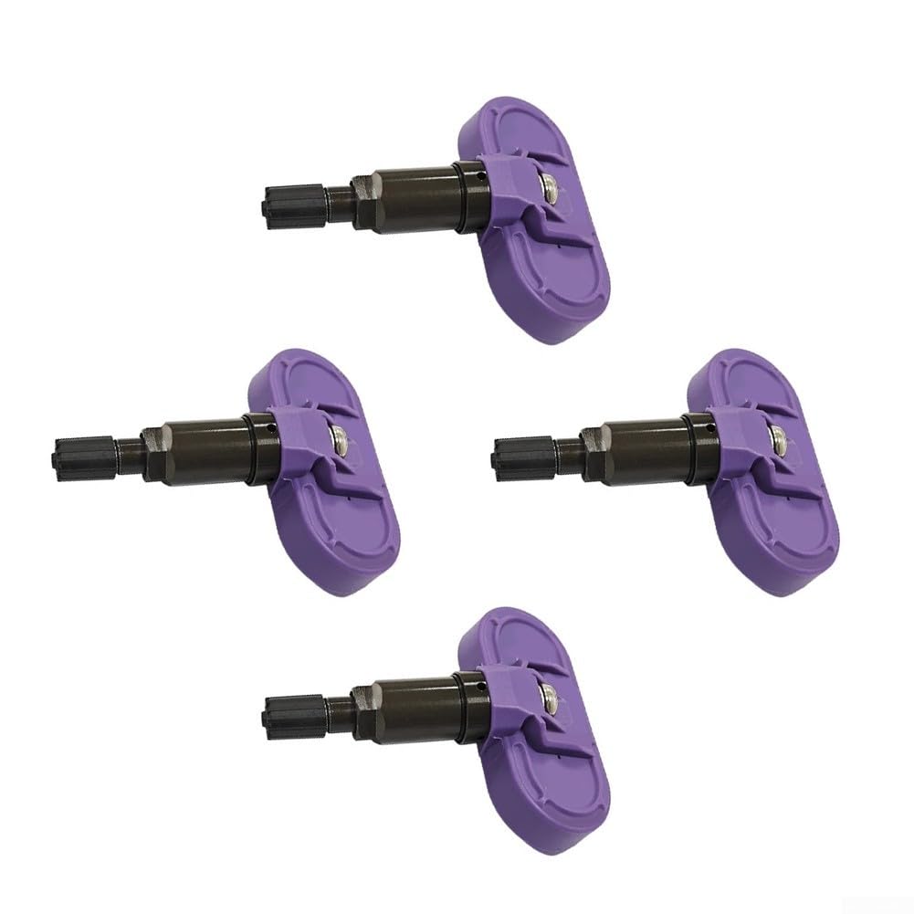 Valvola in metallo per sensore TPMS per Tesla, valvola in metallo di ricambio per auto (viola) | Pre-programmato, nessuna calibrazione necessaria, connessione automatica, per modello 3/Y/S/X, facile da montare