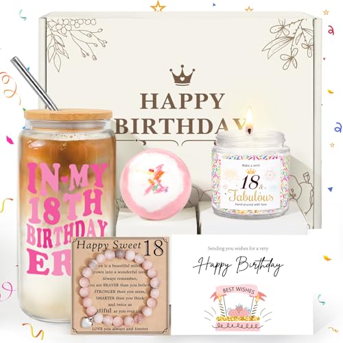 iAOVUEBY 18th Birthday Gifts for Girls, 18th Birthday Gift Box for 18 Year Old Girl,...
