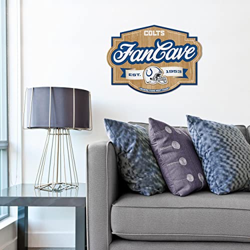 Image of YouTheFan NFL Indianapolis Colts FanCave Wall Art | Ready-To-Hang, 3D Multi-Layered Construction, Floating Wall Mount Design, Great Fan Gift, Officially Licensed Artwork