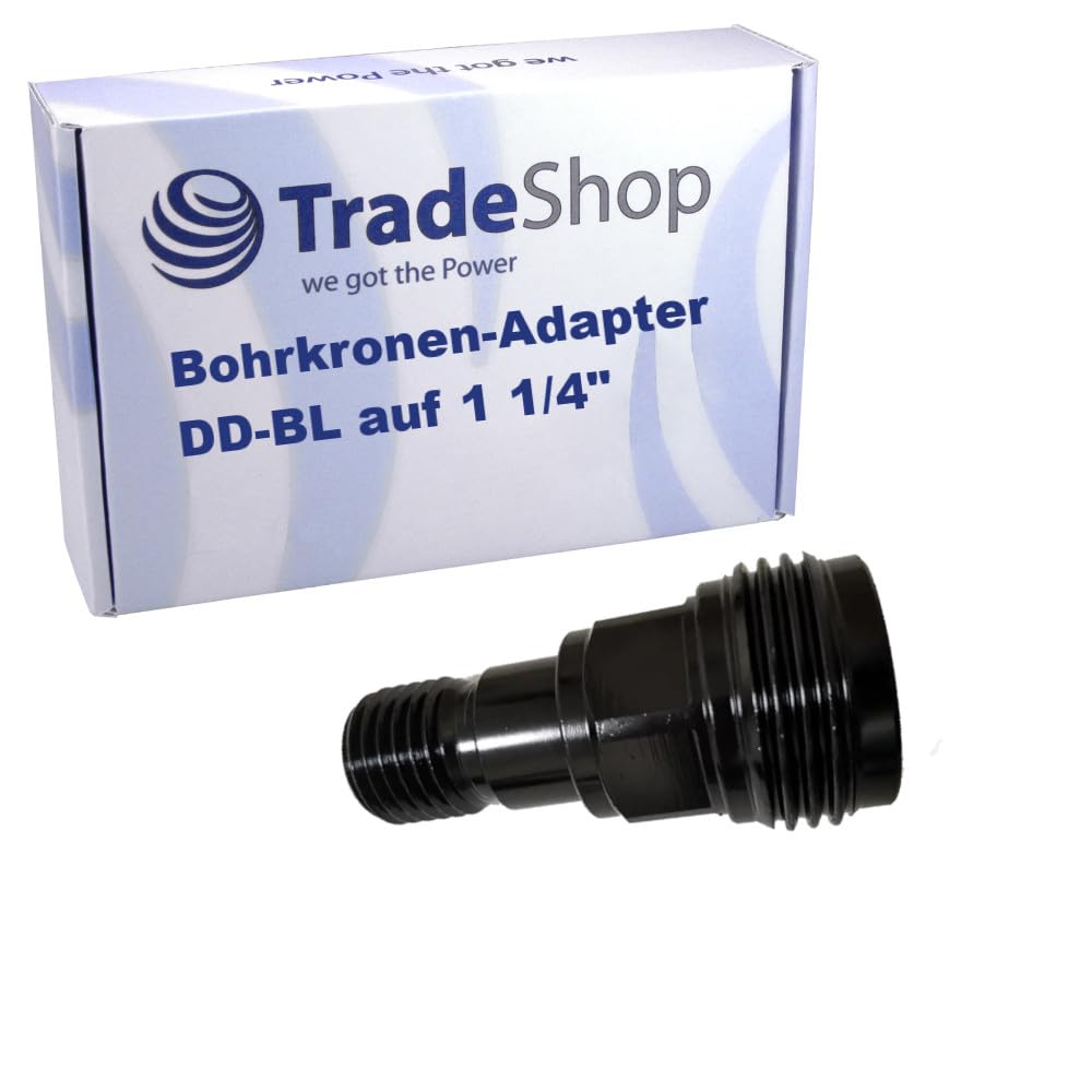 Trade-Shop Adaptateur de couronne de forage DD-BL vers 1 1/4" compatible avec les forets Hilti DD200 DD160E DD250E