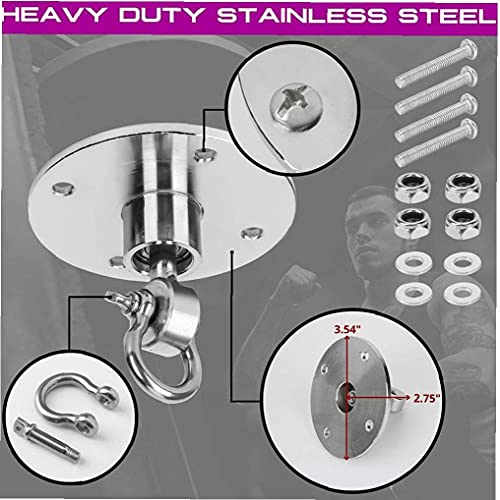 Speed ​​bag Swivels Bokszak Metalen Beugel Multi-richting Speedbag Swivel Apparatuur Voor Boksen Silver - Afbeelding 4