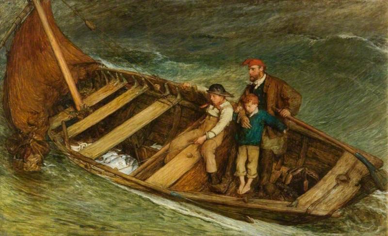 Tableau Lavoratori Del Mare par William Orchardson - Impression d'Art Vintage 60x90cm