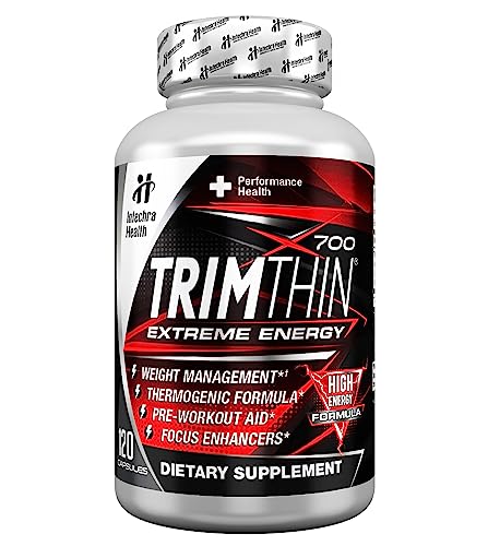 TrimThin® X700 Thermogenic Diet Pills with Maximum Energy Manufactured in USA 120 Capsules