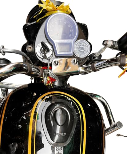 Image of Pure Biking Monsoon Cap Speedo Meter, AMP Meter and Tank Cap Cover Compatible With RE Reborn 350, Standard 2023 Bullet Meri Jaan Goan Classic 350