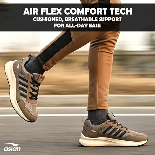 Image of ASIAN Men BOSS-02 Running and Casual Wear Running Shoes with Laces, Lightweight and Comfortable Shoes for Men & Boys, Ideal for Sports, Gym, Walking, and Daily Use