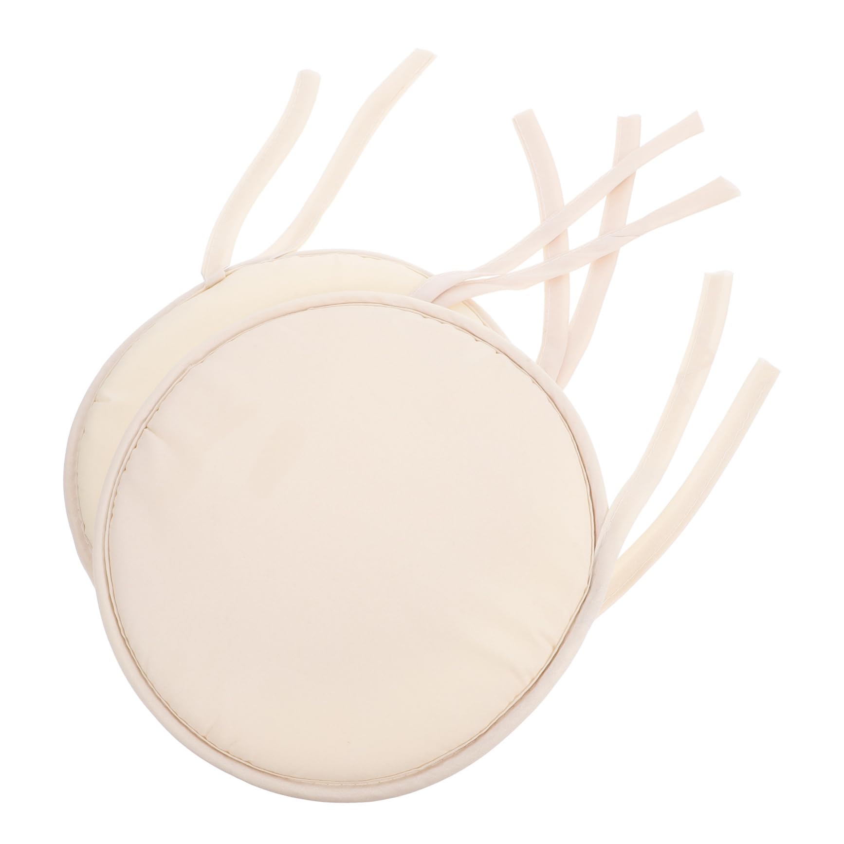 Healifty 2pcs Round Dining Chair Cushion Thickened Sponge Seat Pads for Home Use Comfortable and for Desk Chairs and Stool Seats