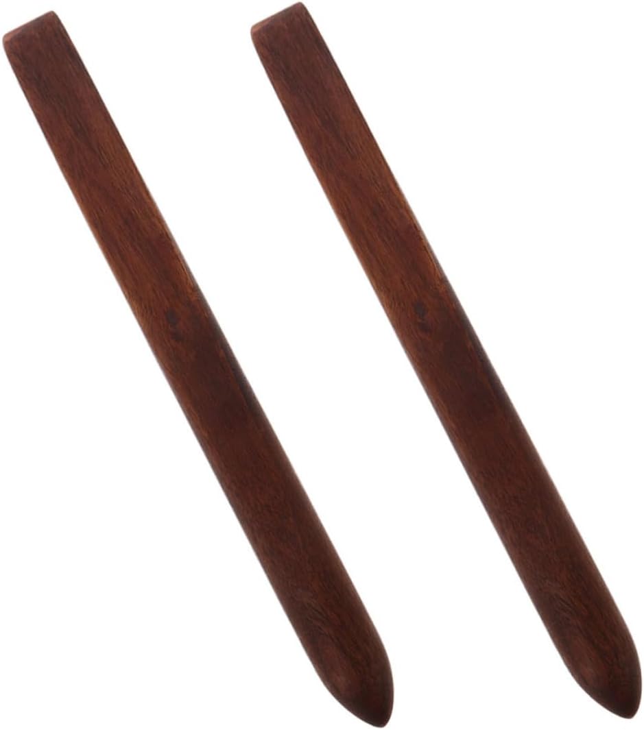 2 Pack Coffee Wood Bread Mixing Sticks for Alternatives