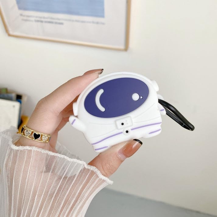 Image of Cartoon Silicone Case Compatible with Apple AirPods Pro 2 Case Cover - Cute 3D Shockproof 360 Protective Skin Cover with Keychain | AirPods Pro 2nd Gen Case (Astronote)