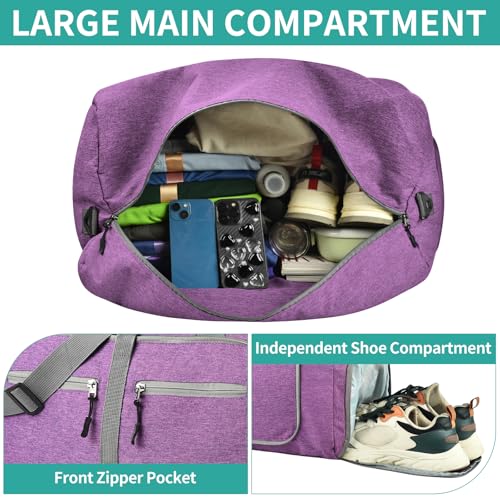 Image of Dimayar 40L Foldable Duffle Bag, Travel & Weekender, Overnight, Gym
