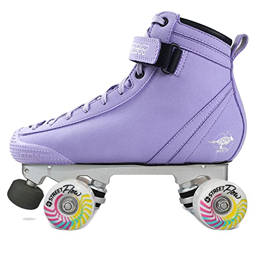 Bont Parkstar Vegan Lavender Suede Professional Roller Skates for Park Ramps Bowls Street - Rollerskates for Outdoor and Indoor Skating (Bont 6)