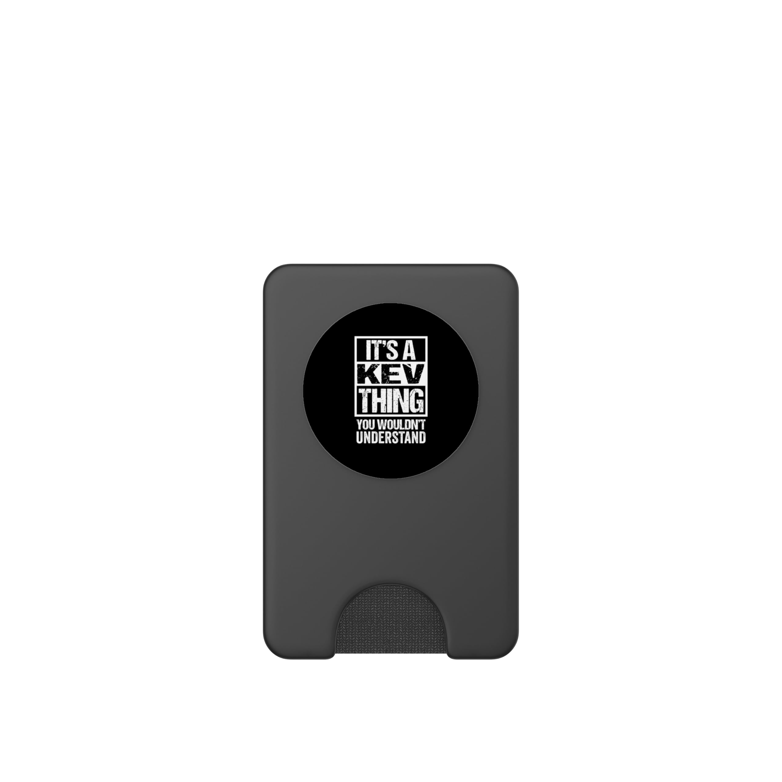 It's A Kev Thing You Wouldn't Understand First Name PopSockets PopWallet for MagSafe, Black - Image 2