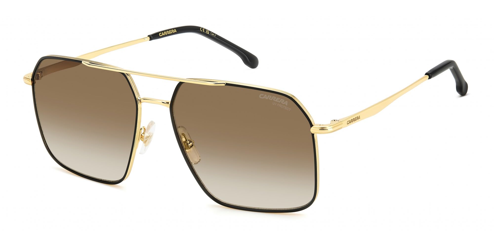 Carrera Black 333/S 2M2/86 Man Sunglasses Steel Multicolor Pilot Shaded