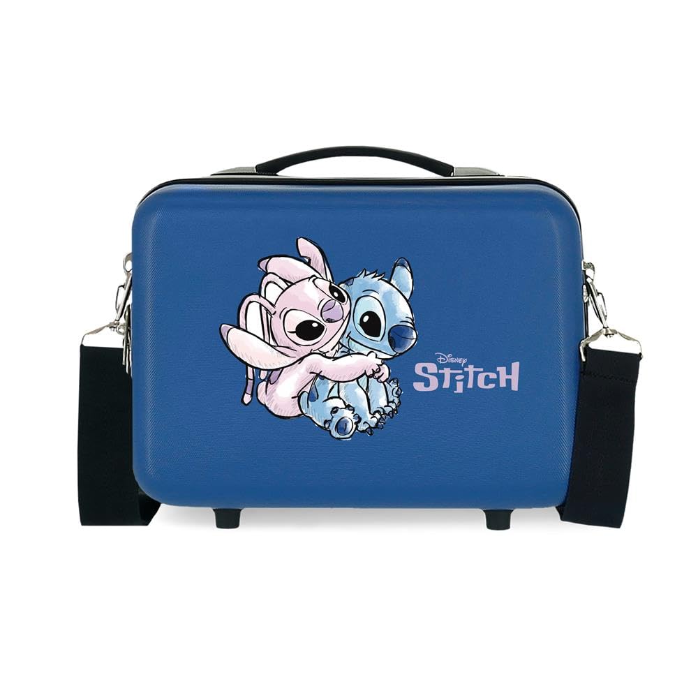 Disney Fun Stitch Nececer Adattabile Viola 29 x 21 x 15 cm Rigido ABS 9,14 L 0,8 kg, Viola, Taglia unica, Necessità adattabile