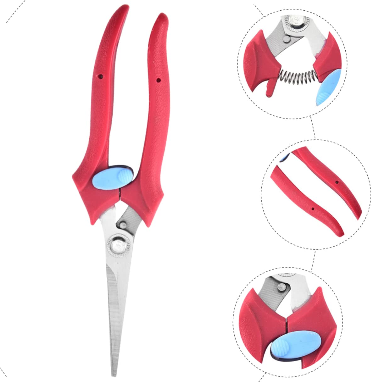 BESPORTBLE 3pièces Sécateur De Jardinage Ergonomique Inoxydable Cisailles De Prise De Fruits Et Fleurs Outil De Et Léger Pour Branches Et Plantes Prise Antidérapante Et Design