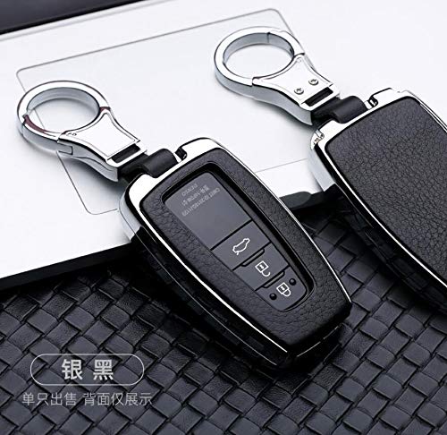 Accessoires de clé Toyota Crown Prado étui protecteur noir couvre-clé télécommande auto