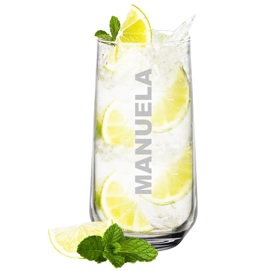 polar-effekt Longdrink Gläser 470 6er Set mit personalisierter Gravur - spülmaschinenfeste Trinkgläser - für Drinks, Wasser und Säfte - das Geburtstagsgeschenk