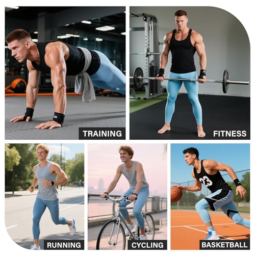 Collant de compression 3/4 homme avec poches pour le basket