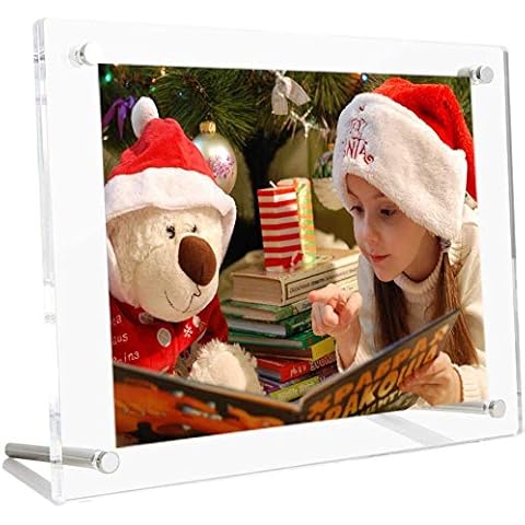 Picture Frame, 8.5X11 Clear Acrylic Photo Frame 4A Letter Size Decorative Poster Frame Desktop Tabletop Display - 1 Pack Cover