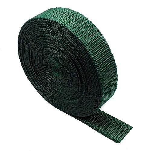 The Bead Shop – Cinta de Polipropileno Resistente para Mochila, Mochilas, Equipaje, Correas de Carga, Cinturones – 5 Metros Bottle Green