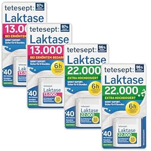 Tetesept Laktase 13.000/22.000 Tabletten Langzeit-Depot 4er Pack