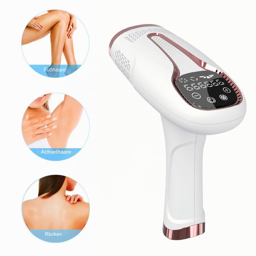 INSYOO IPL-Geräte Haarentfernung Laser Touchscreen Tragbares Pulslaser-Haarentfernungsinstrument 5 Energiestufen Epilierer für Frauen, Männer, Körper, Gesicht, Bikini, Beine Usw