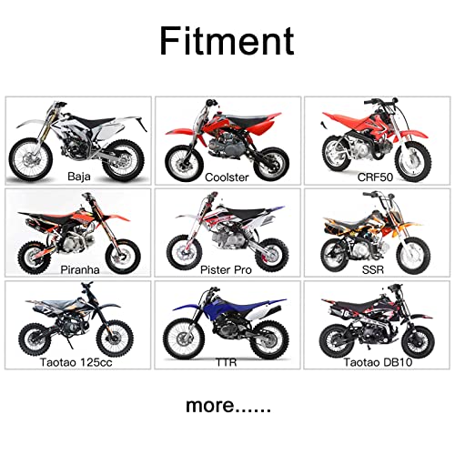 28Mm High Performance Exhaust Muffler Silencer Pipe Assembly Kit 90Cc 110Cc 125Cc Dirt Pit Bike Crf50 Ssr Baja Coolster Piranha Pister Pro Taotao 125Cc Ttr Taotao Db10 Db14 Bms Pro 70 #TOP3