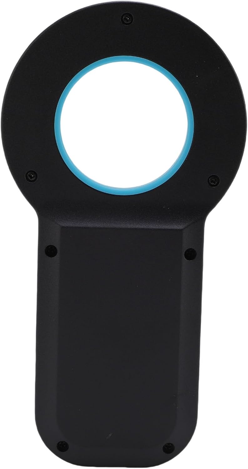 Pet Microchip Scanner, 15 Digits Animal Chip ID Scanner, EMID Microchip Reader with FDX B ISO11784 85 Support, Ideal for Dogs, Cats, Pigs & Animal Identification (Black)