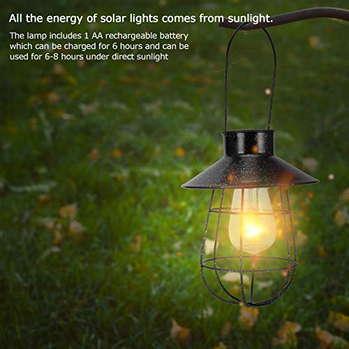Luz solar para pendurar, lâmpada para pendurar ao ar livre, paredes, caminhos, garagens, gramados pa