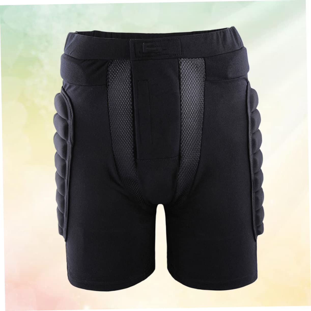 BESPORTBLE Skihose für Junge Mädchen Schwarz Snowboard Schutzhose mit Rundumpolsterung für Hüfte Oberschenkel und Steißbein Elastischer Atmungsaktives Material für Skifahren und Snowboarden