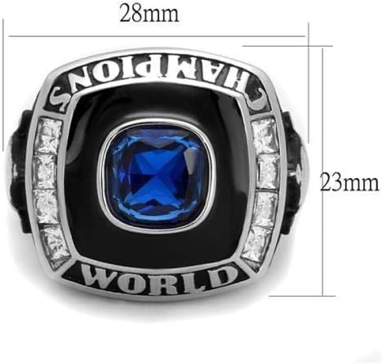 YVO Custom Championship Ring - Football, Basketball, Baseball, Hockey, Esports - Fantasy, Rec League, High School, College - Size 12